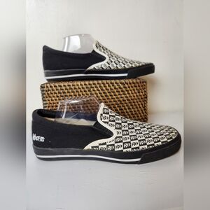 Misfits Draven Vintage Skull Print Slip-On Skater Shoes NWOT